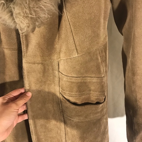 Vintage Full Length Coat with Fur Collar - Picture 6 of 8